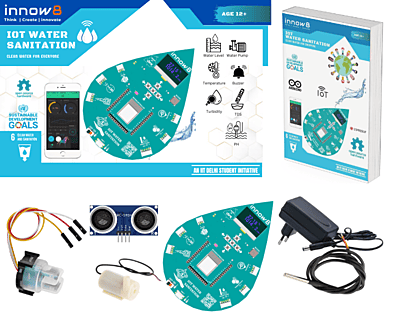 IoT Water Sanitation Kit | Measure Water Temperature, Level, Purity & Flow with Sensors | SDG Goal: Clean Water and Sanitation IoT Water Sanitation Kit | Measure Water Temperature, Level, Purity & Flow with Sensors | SDG Goal: Clean Water and Sanitation