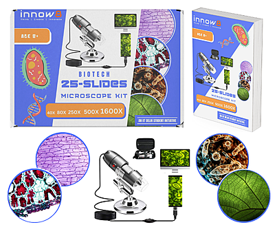 BioTech Explorer Kit | Unveil The Wonders of Life Sciences The Digital Microscope Learning Kit Easy-to-use, Connect & Play | Age 5+ BioTech Explorer Kit | Unveil The Wonders of Life Sciences The Digital Microscope Learning Kit Easy-to-use, Connect & Play | Age 5+